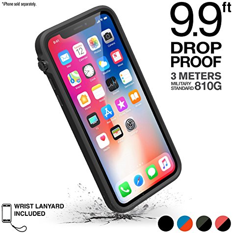 Catalyst impact protection case for iPhone X - Drop and Shock proof (Stealth Black) Slim Design   Premium Quality