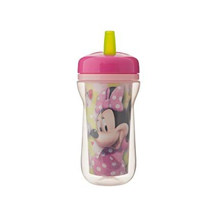 The First Years Insulated Straw Cup, Disney Minnie Mouse, 9 Ounce