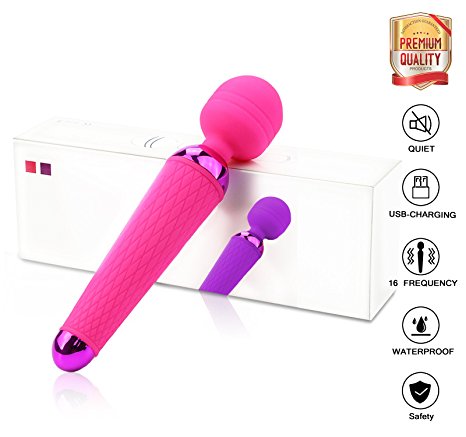 Hisionlee Waterproof 10 Speed Massager Silicone Powerful Vibrator Band(Pink)