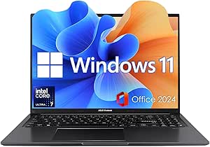 ASUS Notebook Vivobook 16" WUXGA Touch Laptop, Intel Core i7-1355U, 40GB RAM 1TB SSD, Webcam, Windows 11, MS Office Pro 2024