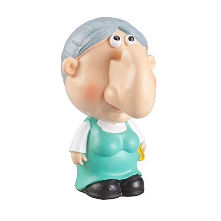Funny Elderly Lady Eyeglass/Spectacle Holder for Night Stand or Desk