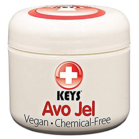 Keys Avo Jel All Natural, Vegan, Chemical-Free Alternative Naturals Petroleum Jelly Free Skin Protectant made from Pure Organic Jellied Avocado Oil, No Wax, No Synthetic Ingredients, 2 ounces