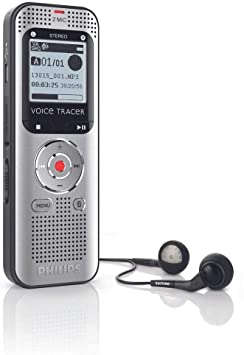 Philips DVT1400 Digital Voice Recorder with Microphone