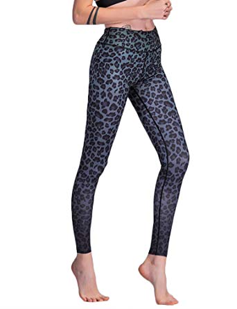 Hioinieiy Women's Printed High Waist Yoga Pants Various Styles Patterned Workout Leggings