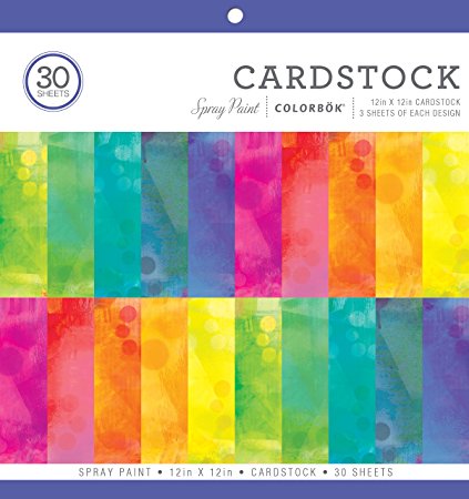 ColorBok 75386 Spray Paint Cardstock Paper Pad 12" X 12"