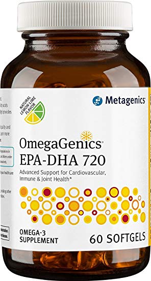 Metagenics - OmegaGenics EPA-DHA 720 Natural Lemon-Lime Flavor - 60 Softgels