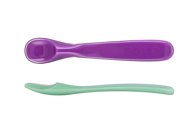 Baby's First Feeding Spoon, 8 Mon  | Patented Self-Latching Tulip Tip | (2 Pack)