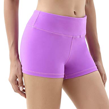 LOVESOFT Women’s Workout Cycling Running Volleyball Tights Yoga Shorts with Side Pockets