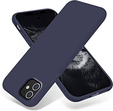 OTOFLY iPhone 11 Case,Ultra Slim Fit iPhone Case Liquid Silicone Gel Cover with Full Body Protection Anti-Scratch Shockproof Case Compatible with iPhone 11 (Midnight Blue)