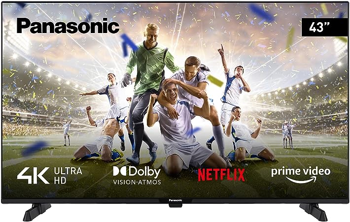 Panasonic TX-43MX610B, 43 Inch 4K Ultra HD LED Smart 2023 TV, High Dynamic Range (HDR), Linux TV, Dolby Atmos and Dolby Vision, Google Assistant, Amazon Alexa, Black