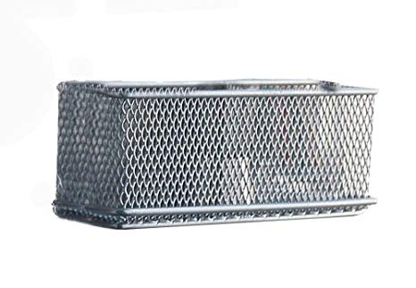2-by-6-Inch Magnetic Basket, Silver