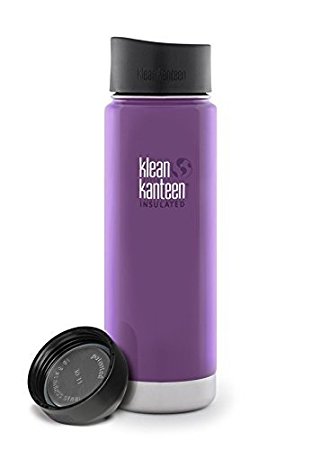 Klean Kanteen Coffee Set Wide Mouth Insulated Bottle w/ 2 Caps (Loop Cap and Cafe Cap)