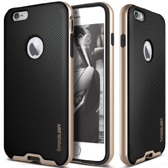 iPhone 6 Case Caseology Envoy Series Premium Leather Bumper Cover Carbon Fiber Black Leather Bound for Apple iPhone 6 2014 and iPhone 6S 2015 - Carbon Fiber Black