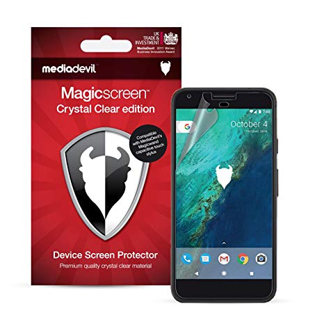 [2-Pack] Google Pixel (1st Gen.) Screen Protector, MediaDevil Magicscreen Crystal Clear (Invisible) Edition