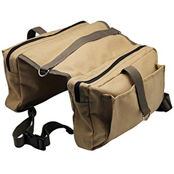 YOFIT Dog Backpack Travel Camping Hiking Pack Canvas Saddle Bag Rucksack for Medium & Large Dog