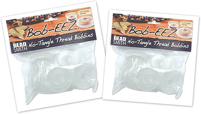 16 Beadsmith BOB-EEZ NO Tangle Thread Bobbins 1-7/8" Bobbins. You get 16. Kumihimo and Macrame