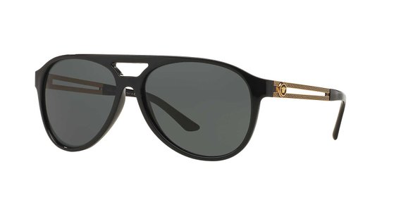 Versace Men 1510002002 BlackGrey Sunglasses 60mm