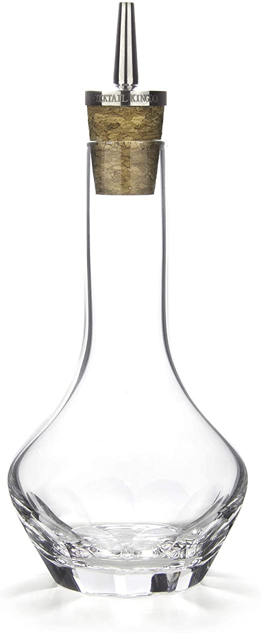 Beveled Bitters Bottle - Stainless Steel Dasher Top / 100ml (3.4oz)