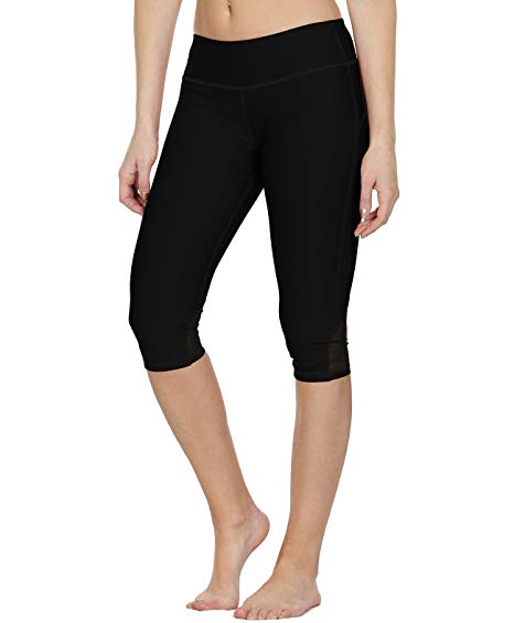 icyzone Yoga Pants for Women - High Waisted Workout Leggings, Activewear Athletic Capris Exercise Tights