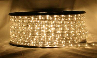 CBconcept 120VLR6.6FT-WW 6.6-Feet 120V 2-Wire 1/2-Inch LED Rope Light with 1.0-Inch LED Spacing