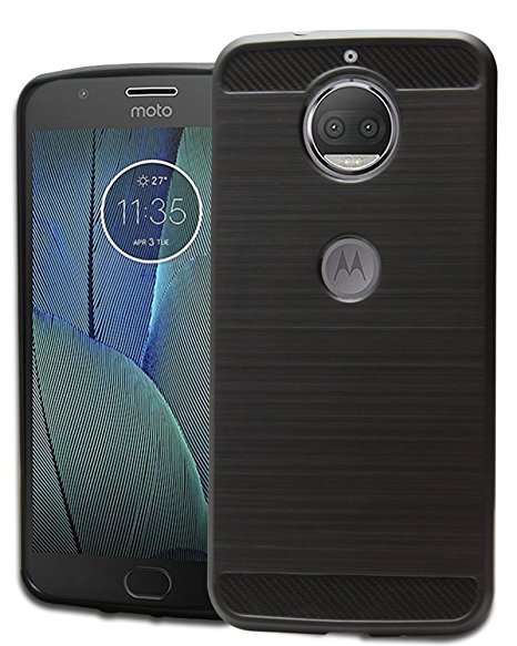 AA™ Rugged Armor TPU Military Grade Shock Proof Back Cover Case For Moto G5S Plus (Black)
