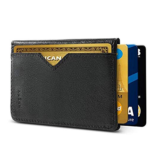 Mens Wallet RFID Minimalist Slim Thin Front Pocket Card Holder - CSC HUSKK