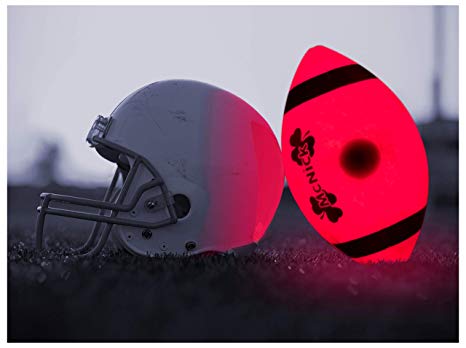 MCNICK & COMPANY LED Glow in The Dark Youth Football - 100 Hour Battery Life - Light Up Football