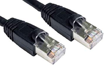 rhinocables CAT6 Shielded Snagless Booted Ethernet Cable Fast Speed RJ45 Patch Network Gigabit Internet LAN Ethernet Lead ftp 50cm, 1m, 2m, 3m, 5m, 10m, 15m, 20m (0.5m (50cm), Black)