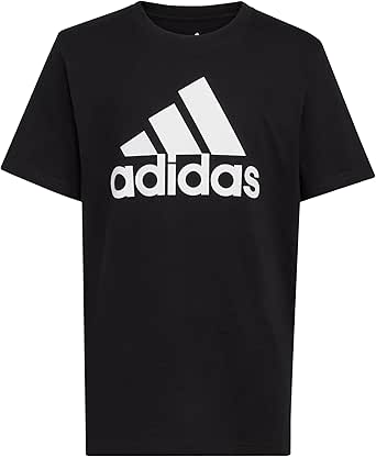 adidas Boys' Short Sleeve Cotton T-Shirt Graphic Tshirt Tee