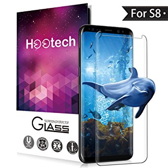 Samsung Galaxy S8 Screen Protector,AOFU Tempered Glass 3D Touch Compatible,9H Hardness,Bubble [2 Pack]