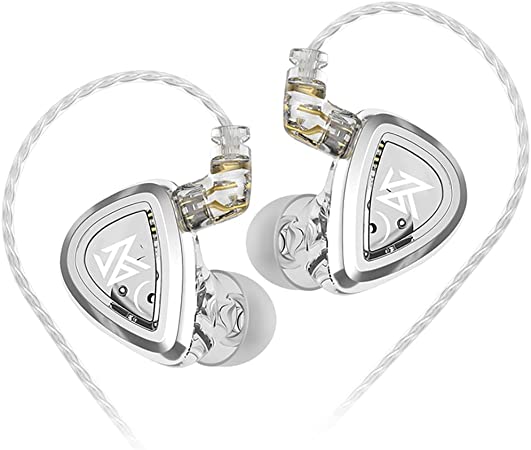 KZ EDA Dynamic Driver Earbuds, in Ear Monitor Wired Phone Earphones Headphones, HiFi Music IEM Headsets with Removable Cord Without Mic
