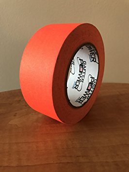 REAL Professional Grade Gaffer Tape by Gaffer Power - Made in the USA - ORANGE FLUORESCENT 2 In X 30 Yds - Heavy Duty Gaffers Tape - Non-Reflective - Better than Duct Tape