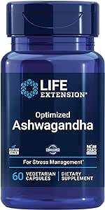 Life Extension DHEA 25mg and Optimized Ashwagandha - Supplements for Hormone Balance, Stress Relief, Immune and Cognitive Support - 100 Capsules and 60 Capsules