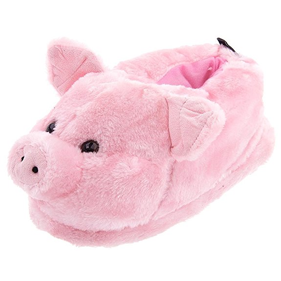 Pink Pig Animal Slippers for Women and Men