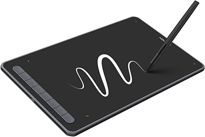 Drawing Tablet-XP-PEN Deco L 10x6 in Computer Graphic Tablet with Updated Battery-Free X3 Digital Stylus and 8 Shortcuts Drawing PAD Compatible with Chrome, Windows 11, Linux, Mac, and Android(Black)