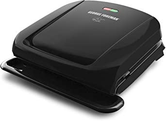 4-Serving Removable Plate Grill and Panini Press (Black)