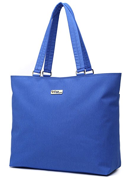 NNEE 15 15.6 Inch Water Resistance Nylon Laptop / MacBook Tote Bag Computer Travel Carrying Bag - Blue