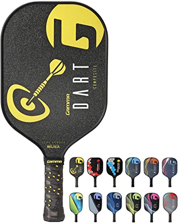 Gamma Poly Core Pickleball Paddle: Pickle Ball Paddles for Indoor & Outdoor Play - Textured Graphite or Composite Surface, Honeycomb Cushion Grip - USAPA Approved Racquet for Adults & Kids