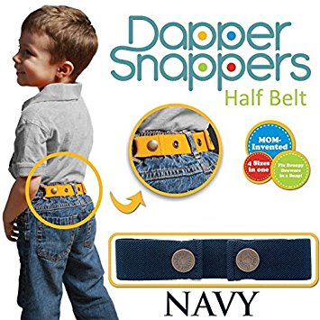 Dapper Snapper Made in USA Baby & Toddler Adjustable Belt-Navy