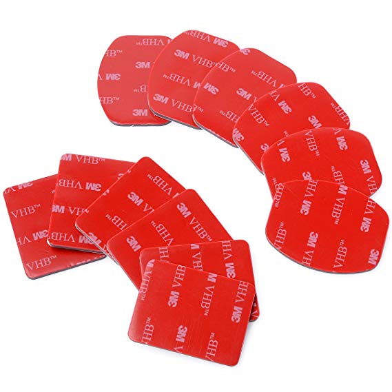 XCSOURCE 12 Piece Helmet Accessory Kit   Flat Curved Mount Adhesive For Gopro Hero 1/2/3 OS85