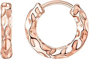 PAVOI 14K Gold Plated 925 Sterling Silver Post Ultra Thick Huggie Earring | Women's Mini Hoop Earrings | Gold Plated Small Hoops