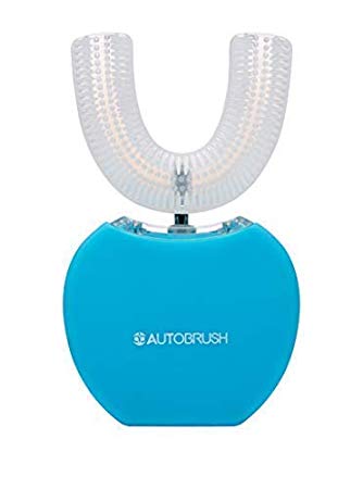 AutoBrush The Original Whitening Automatic Toothbrush | Dental Grade Teeth Whitening | Healthy Gums and Smile | Ultrasonic Electric Toothbrush | Rechargeable | Blue