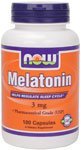 NOW Foods Melatonin 3mg High Quality 180 Capsules