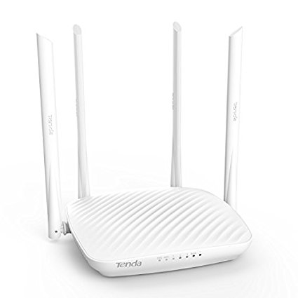 Tenda 600Mbps Whole-Home Coverage WiFi Router with 4 x 6dBi High-gain Omnidirectional Antennas/Beamforming /Easy Setup/App Control (F9)