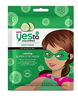 Yes to Cucumbers Calming Super Eye Mask, pack of 1
