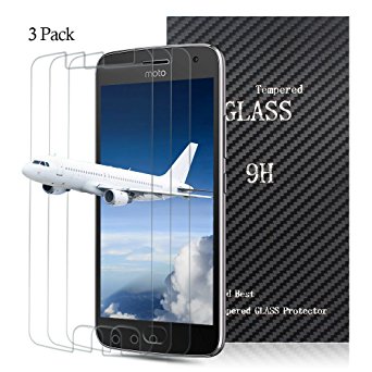 Moto G5 Screen Protector,Airsspu Tempered Glass 3D Touch Compatible,9H Hardness,Bubble Free (3Pack)