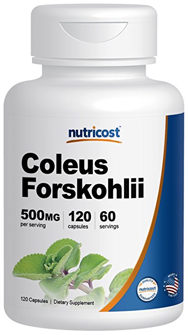 Nutricost Coleus Forskohlii 500mg, 120 Capsules - Maximum Strength Formula