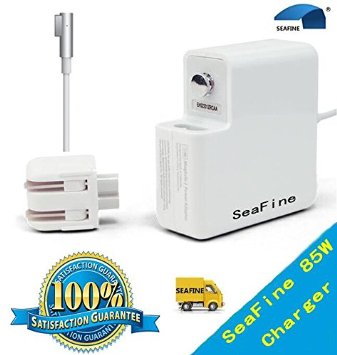 SeaFine®Macbook pro charger 85w Magsafe Power Adapter for Macbook Air Pro-13/15/17 in-retina display-L-Tip.Compatible with all Macbooks 2012 and Before.Charge faster than 45w & 60w Charger Adapter.