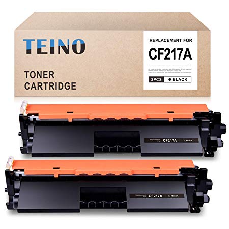 TEINO Compatible Toner Cartridge Replacement for HP 17A CF217A for Laserjet Pro M102w M102a Laserjet Pro MFP M130fw M130fn M130nw M130a (Black, 2-Pack)