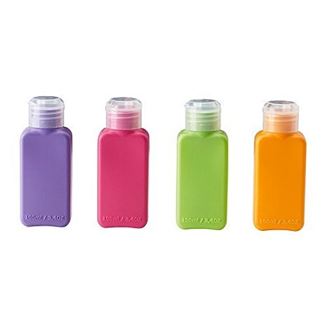 Ikea Upptacka Bottle, Assorted Colors - 4 Pack by IKEA
